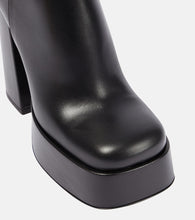 Versace Medusa Aevitas leather platform boots
