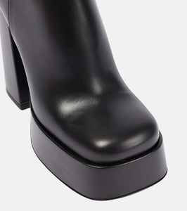 Versace Medusa Aevitas leather platform boots
