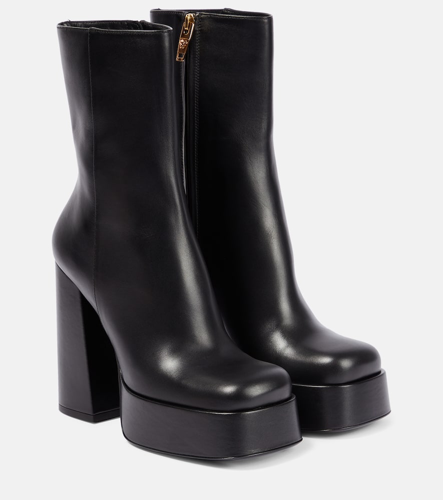 Versace Medusa Aevitas leather platform boots