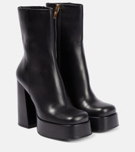 Versace Medusa Aevitas leather platform boots