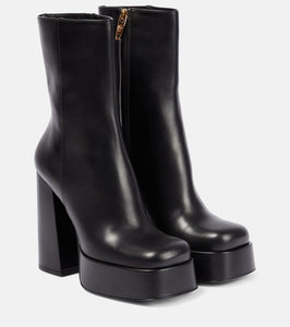 Versace Medusa Aevitas leather platform boots