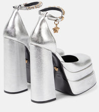 Versace Medusa Aevitas leather platform pumps
