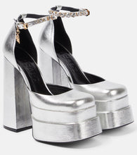 Versace Medusa Aevitas leather platform pumps