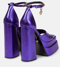 Versace Medusa Aevitas leather platform sandals