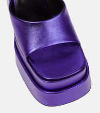 Versace Medusa Aevitas leather platform sandals