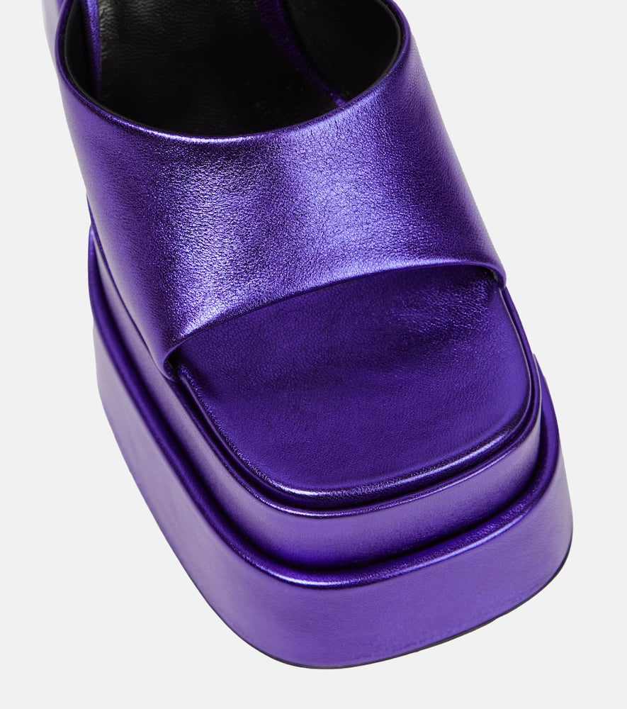 Versace Medusa Aevitas leather platform sandals