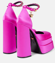 Versace Medusa Aevitas satin platform pumps