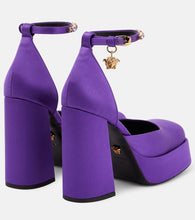 Versace Medusa Aevitas satin platform pumps