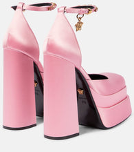 Versace Medusa Aevitas satin platform pumps