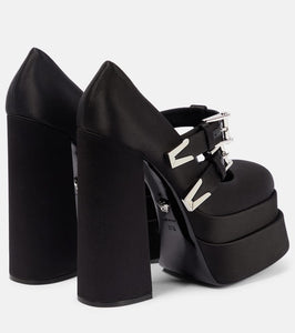Versace Medusa Aevitas satin platform pumps