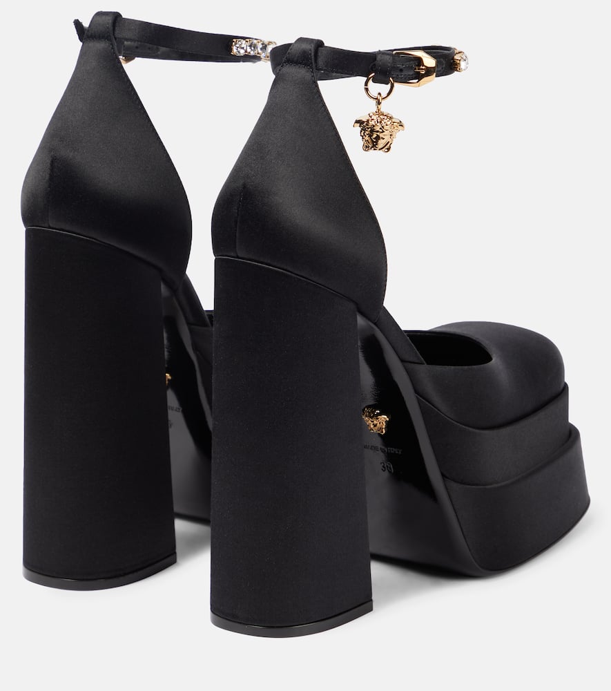 Versace Medusa Aevitas satin platform pumps
