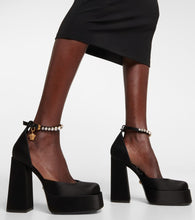 Versace Medusa Aevitas satin platform pumps