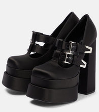 Versace Medusa Aevitas satin platform pumps