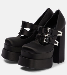 Versace Medusa Aevitas satin platform pumps