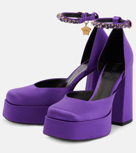 Versace Medusa Aevitas satin platform pumps