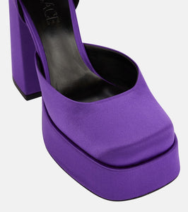 Versace Medusa Aevitas satin platform pumps