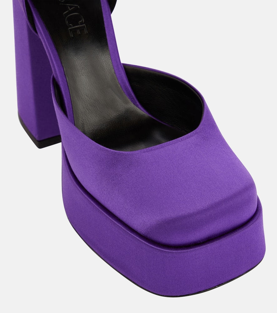 Versace Medusa Aevitas satin platform pumps