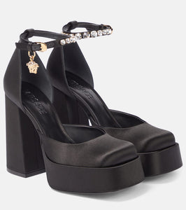 Versace Medusa Aevitas satin platform pumps