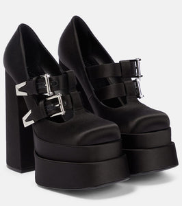 Versace Medusa Aevitas satin platform pumps