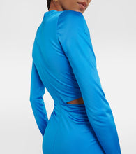 Versace Medusa Biggie cutout satin midi dress