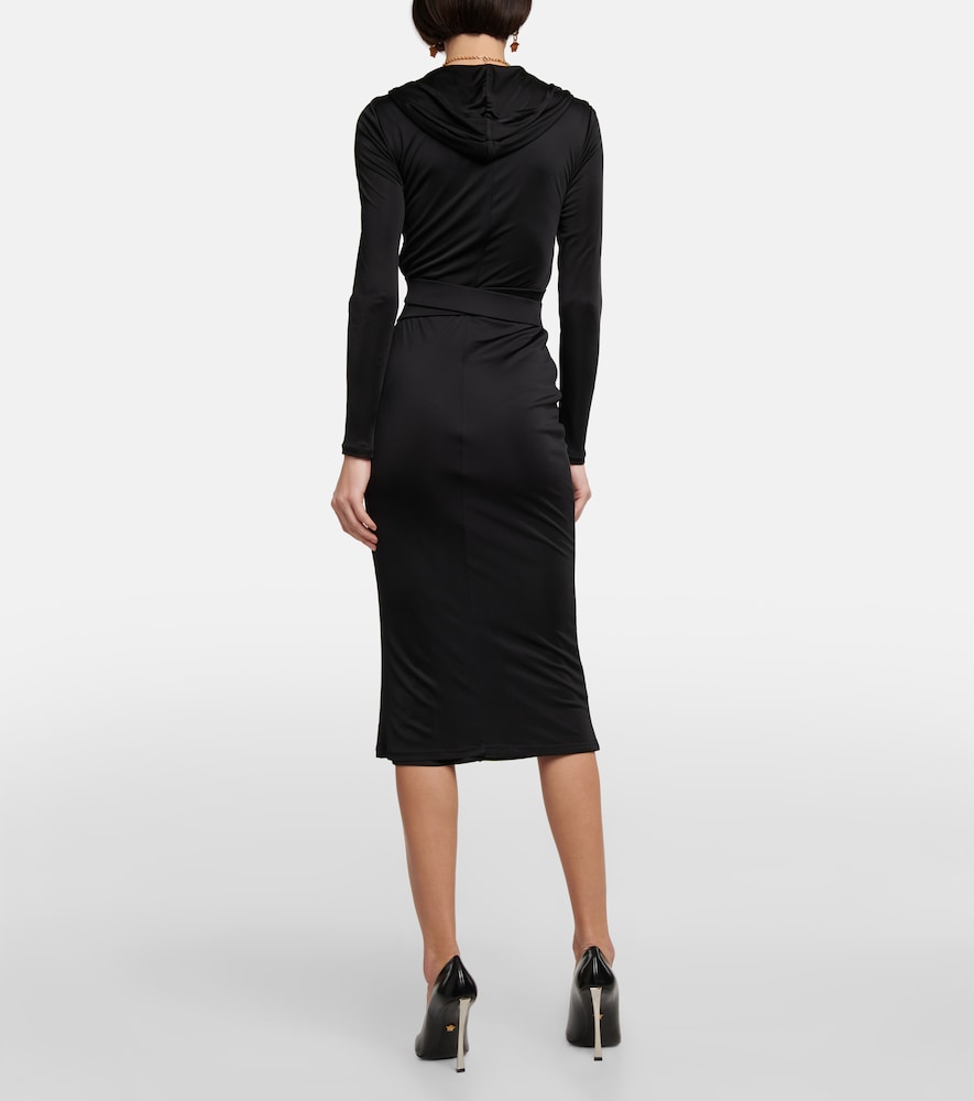 Versace Medusa Biggie hooded midi dress