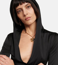 Versace Medusa Biggie hooded midi dress