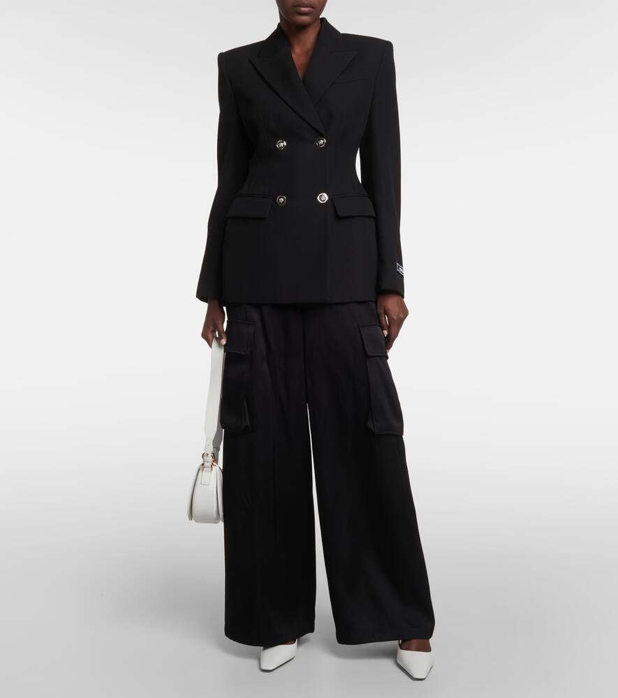 Versace Medusa Biggie leather slingback pumps