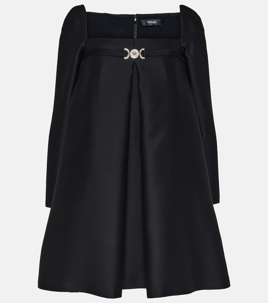Versace Medusa √¢¬Ä¬ô95 wool and silk minidress. 范思哲美杜莎√¢¬Ä¬ô95羊毛真丝迷你连衣裙