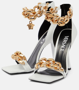 Versace Medusa Chain leather sandals