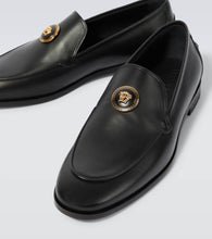 Versace Medusa leather loafers