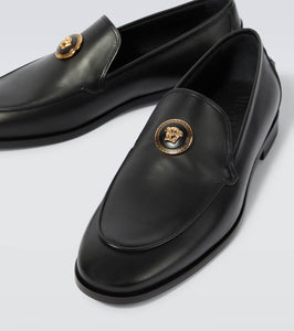 Versace Medusa leather loafers