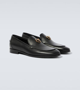 Versace Medusa leather loafers
