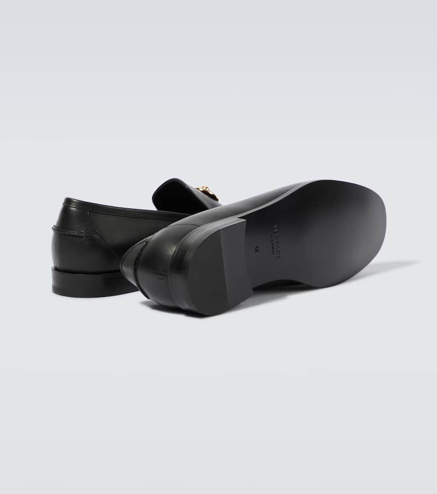 Versace Medusa leather loafers