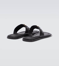 Versace Medusa leather thong sandals