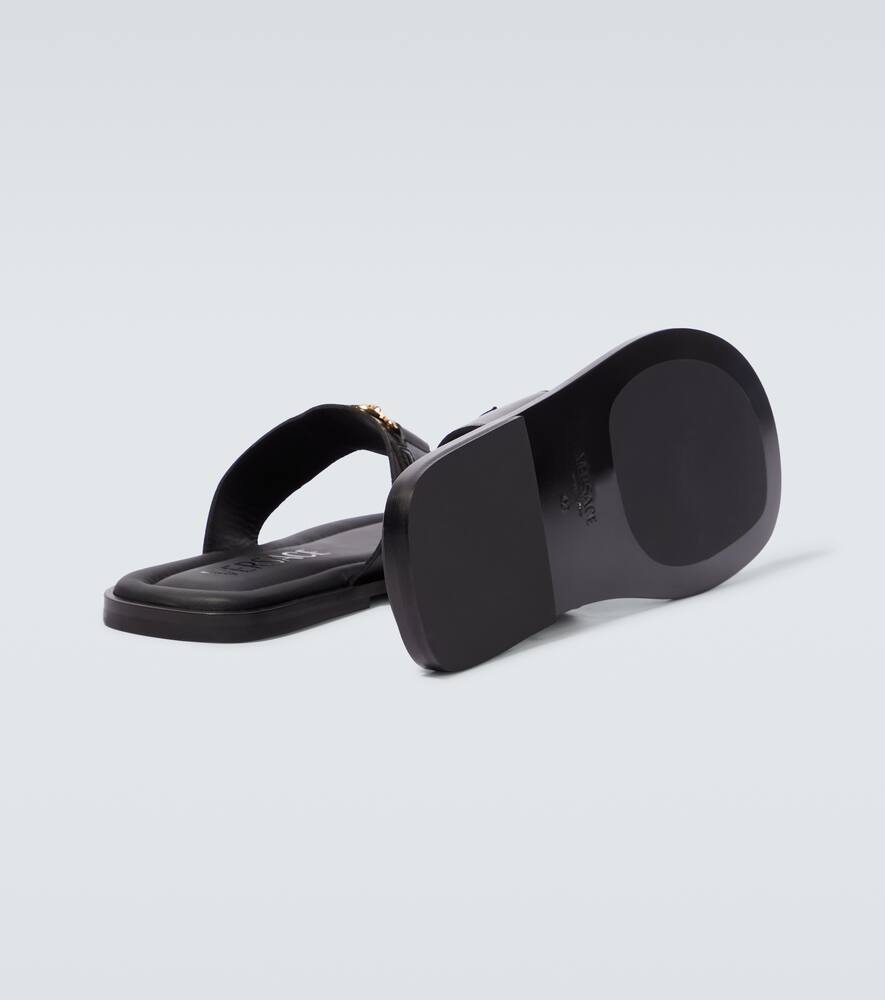 Versace Medusa leather thong sandals