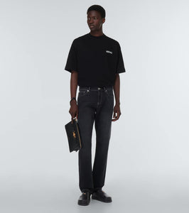 Versace Medusa logo leather mules