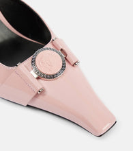 Versace Medusa patent leather mules