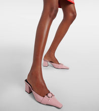 Versace Medusa patent leather mules