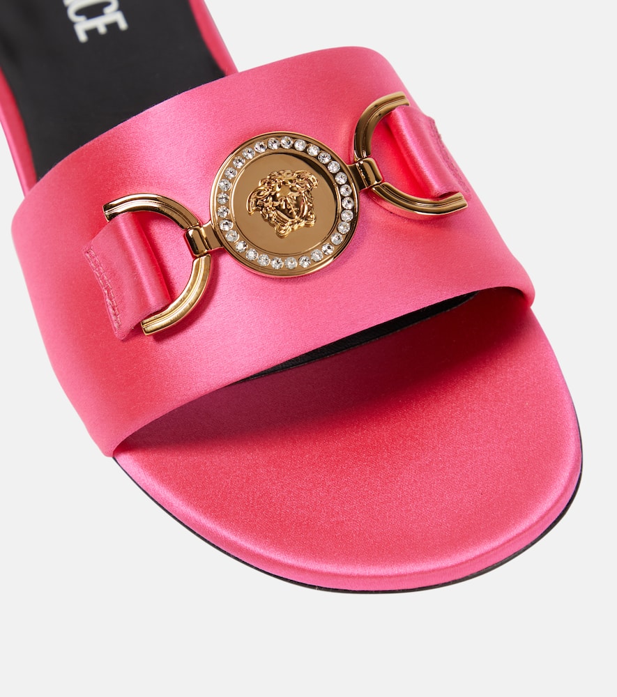 Versace Medusa satin sandals