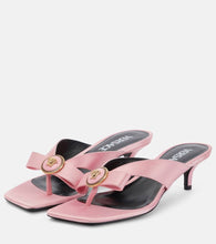 Versace Medusa satin thong sandals