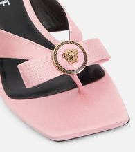 Versace Medusa satin thong sandals