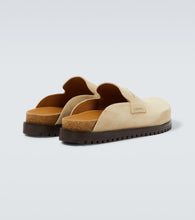 Versace Medusa suede clogs