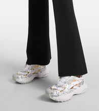 Versace Mercury leather-trimmed sneakers