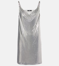 Versace Metallic minidress. 范思哲金属色迷你连衣裙