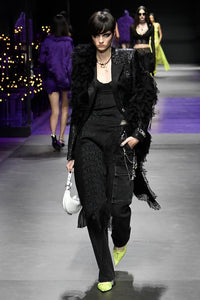 Versace Repeat Mini leather shoulder bag