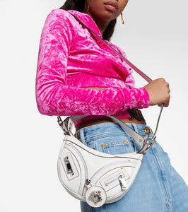 Versace Repeat Mini leather shoulder bag
