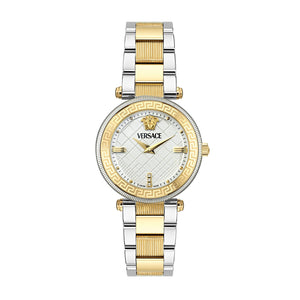 Versace Reve White Dial Two-Tone Stainless Steel Bracelet Watch 35mm - VE8B00724