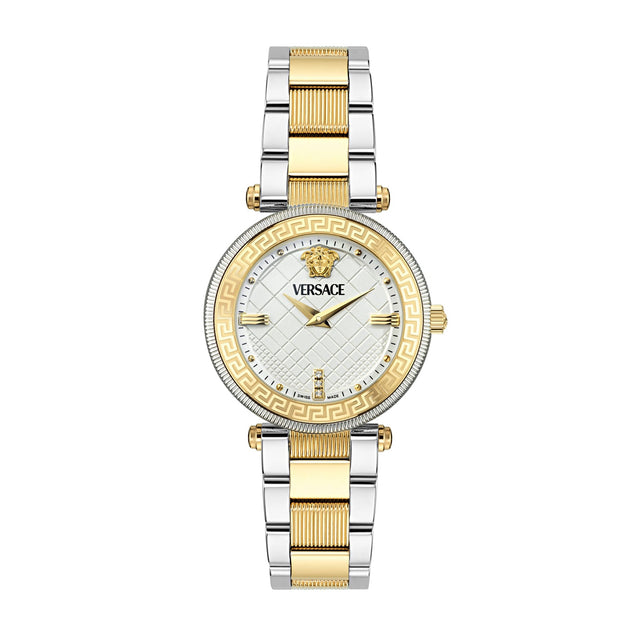 Versace Reve White Dial Two-Tone Stainless Steel Bracelet Watch 35mm - VE8B00724