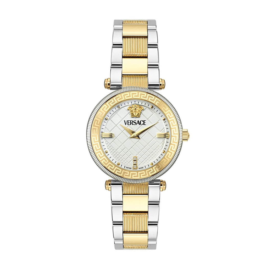 Versace Reve White Dial Two-Tone Stainless Steel Bracelet Watch 35mm - VE8B00724