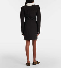 Versace Silk and wool-blend minidress